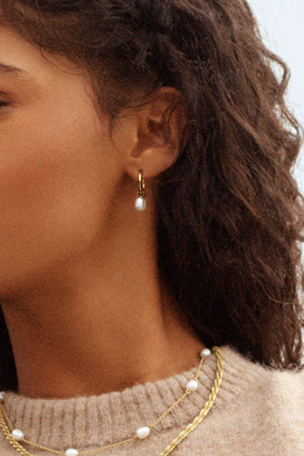 Perla Hoops Øreringe