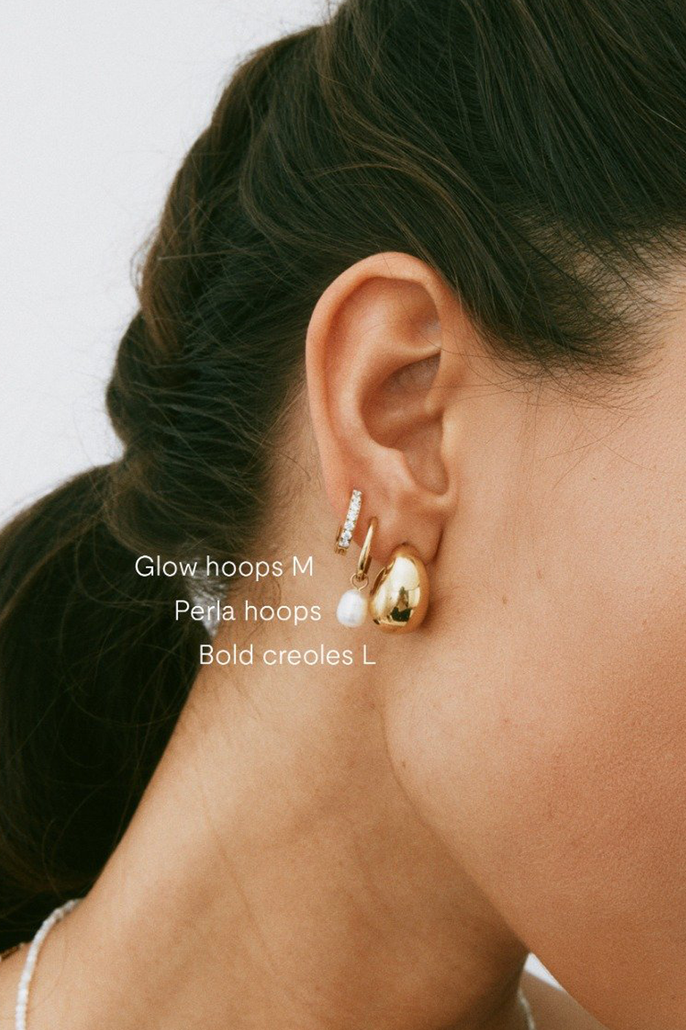 Perla Hoops Øreringe