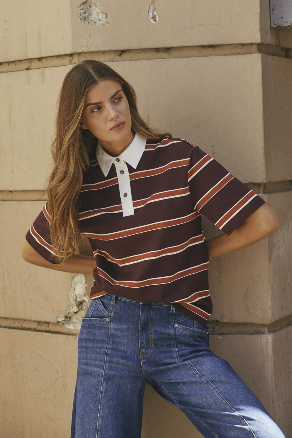 AugustaCC Stripe Polo T-shirt