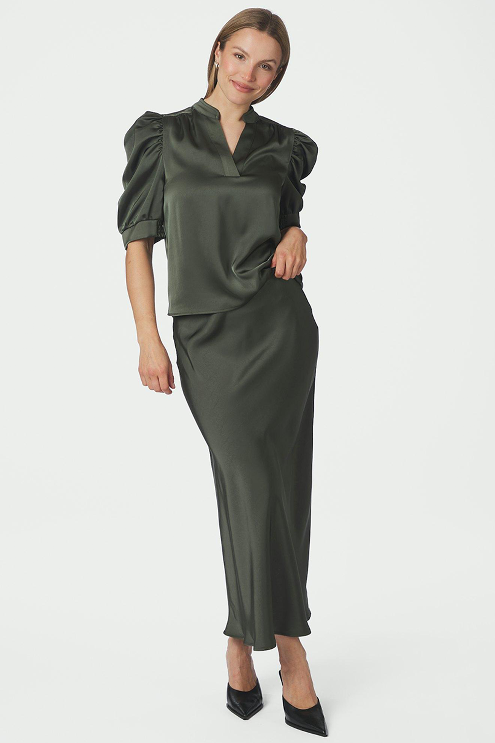 Roella Sateen Bluse