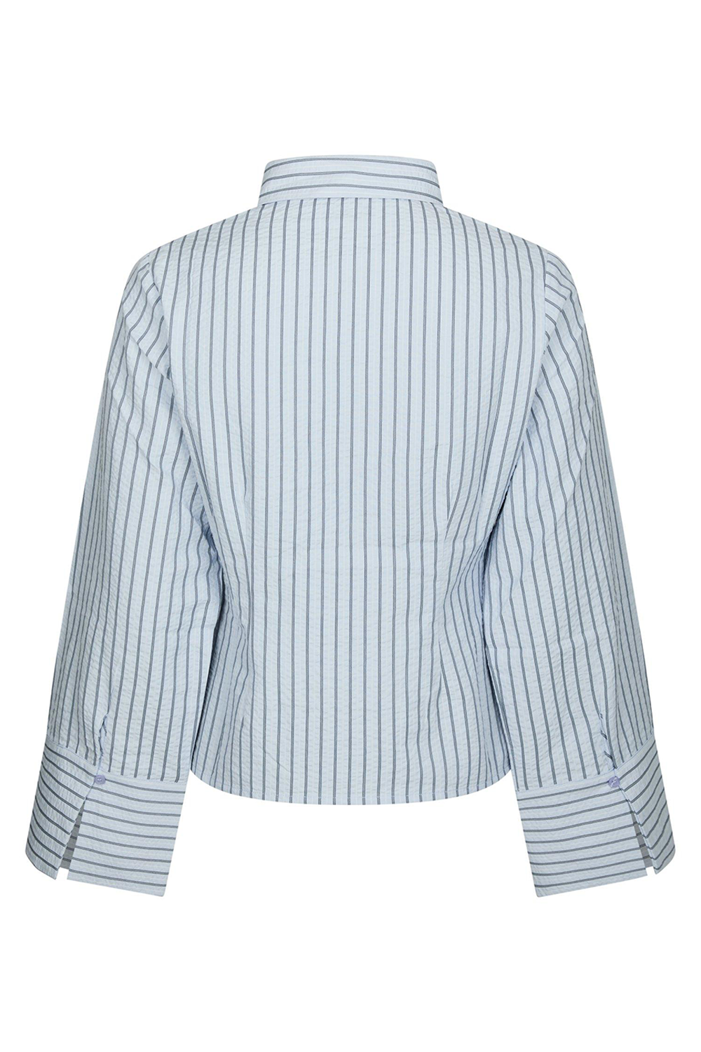 Rosa Striped Crepe Skjorte