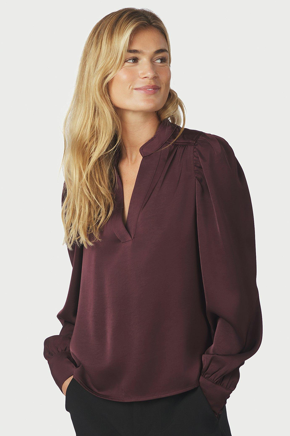 Rosslyn Heavy Sateen Bluse