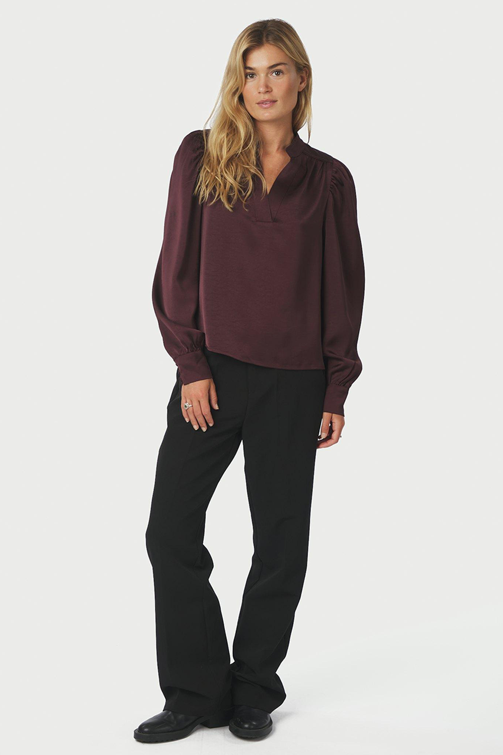 Rosslyn Heavy Sateen Bluse
