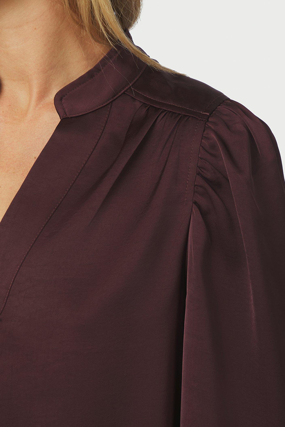 Rosslyn Heavy Sateen Bluse