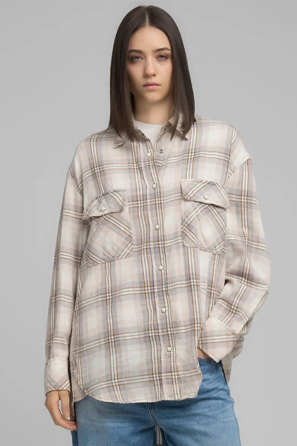 Chequered Twill Skjorte