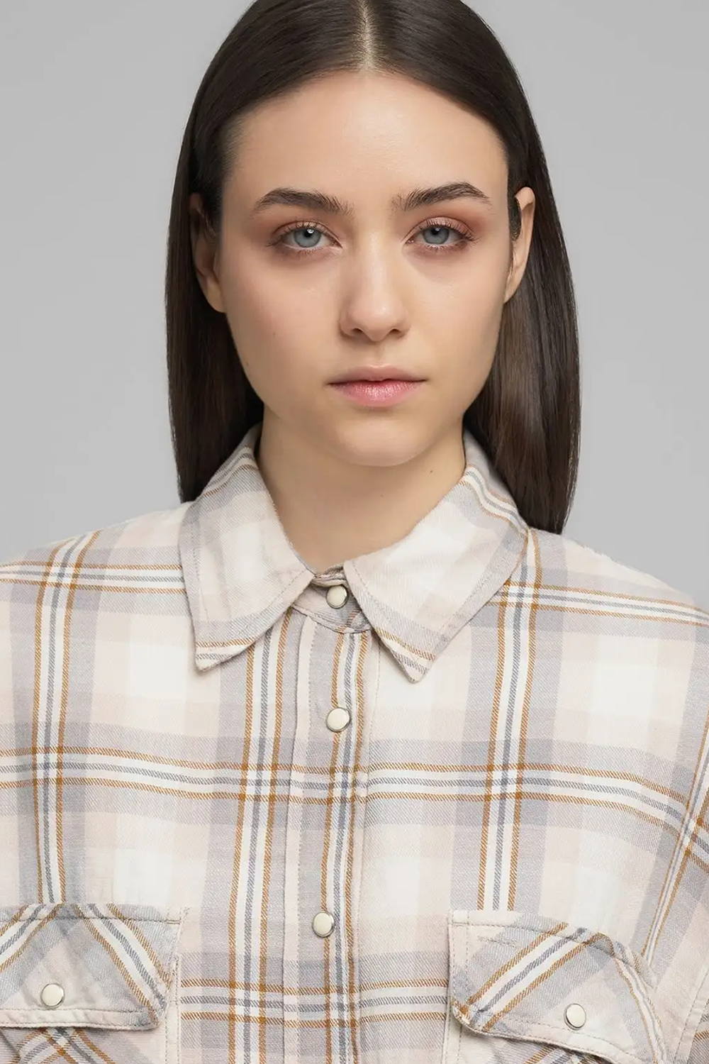 Chequered Twill Skjorte