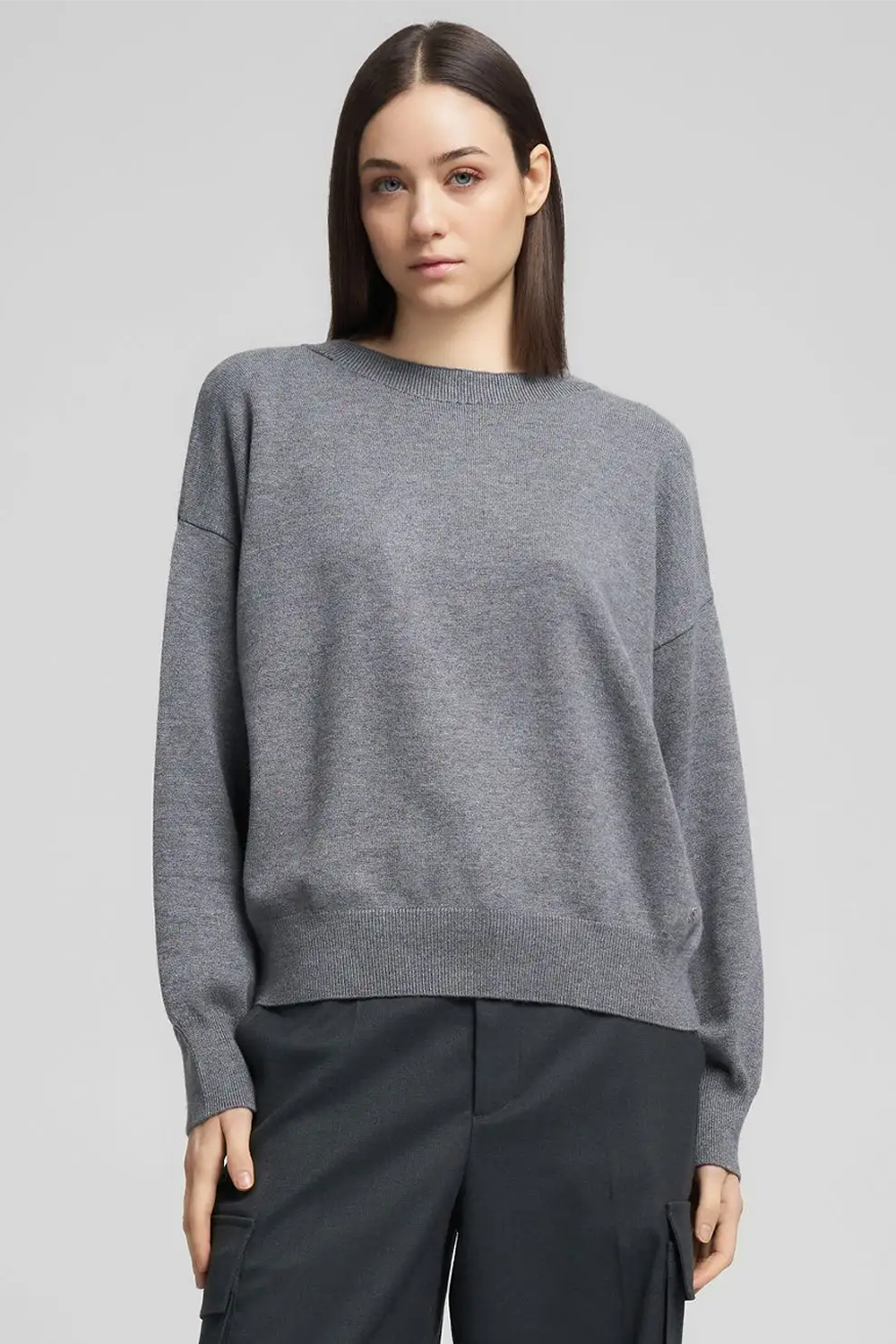 Crew-Neck Pullover Strik